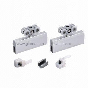 Aluminum sliding roller, nylon wheel with 1pc SS304 guide