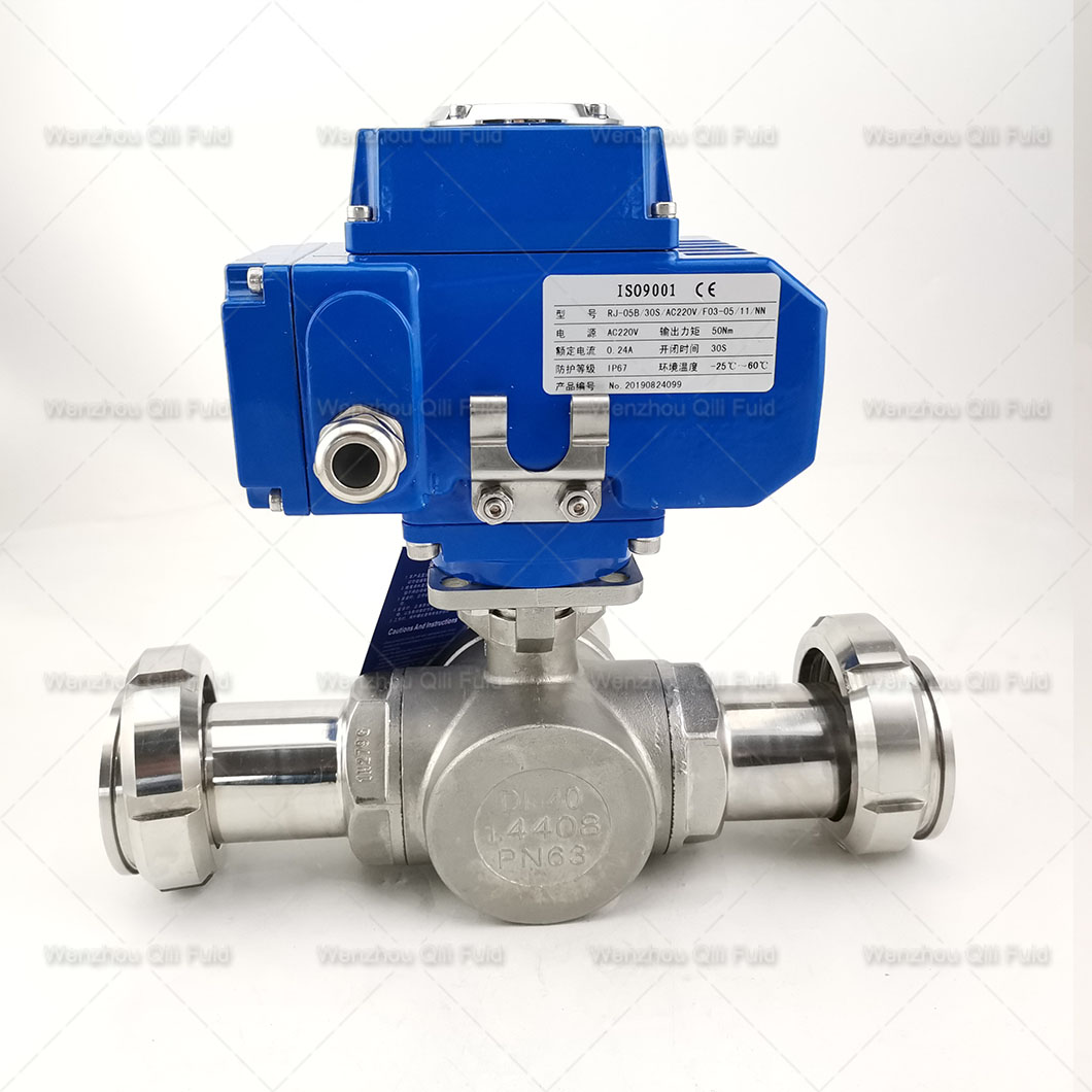  Three way electric ball valve (29)