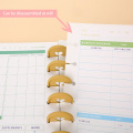 35MM Heart-shaped Planner Disc Matte Mushroom Binding Buckle Notebook Binder Ring 360 Degree Foldable Binder School Accessories