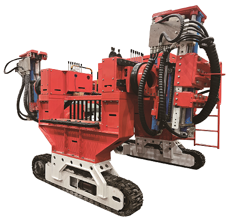 Top cutting drilling truck for coal mines