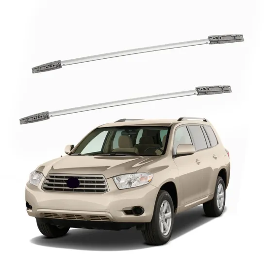 Screws Locking Silver Luggage Rack Rail for 2009 TOYOTA HIGHLANDER