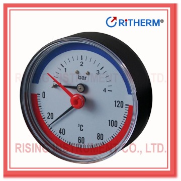 80mm lower or back connection temperature pressure gauge