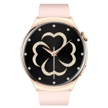 IP68 Waterdichte QX10 AMOLED smartwatch met BT5.2 Roeping voor vrouwen