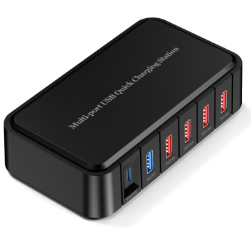 86 Вт QC3.0 6-портовый USB PD20w зарядное устройство для телефона