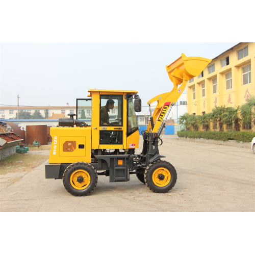 Small front loader tractor with diesel motor