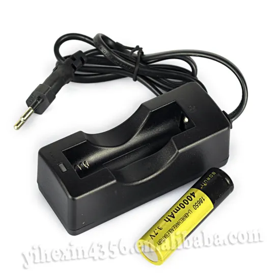 Boruit Li-Ion Battery Charger with EU Plug Single Charger &18650 Rechargeable Battery