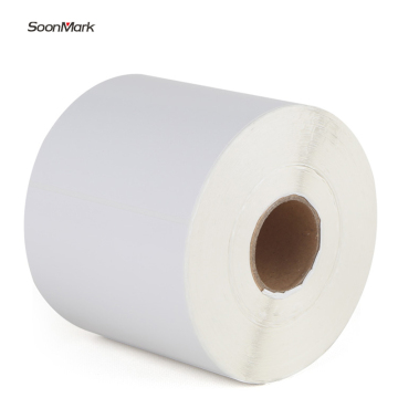 Self adhesive blank shipping address paper label