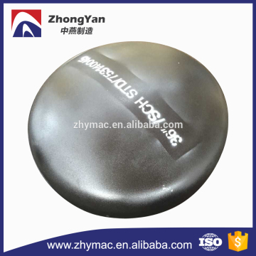 36 inch ASTM A234 WPB steel pipe cap made in China