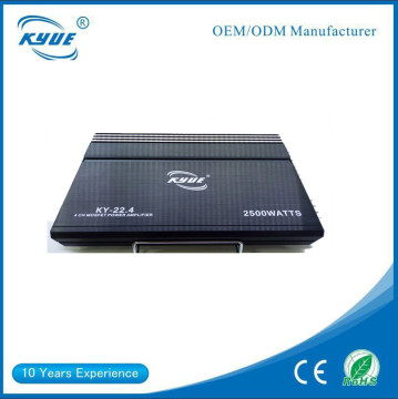 China professional OEM/ODM manufacturer high power KY-22.4 200W 4 channel audio car subwoofer with power amplifier