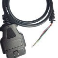 Automobile 16 Pins Male OBD Cable