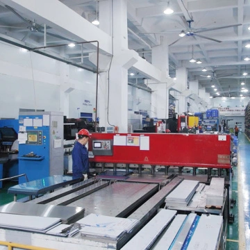 Sheet metal processing workshop