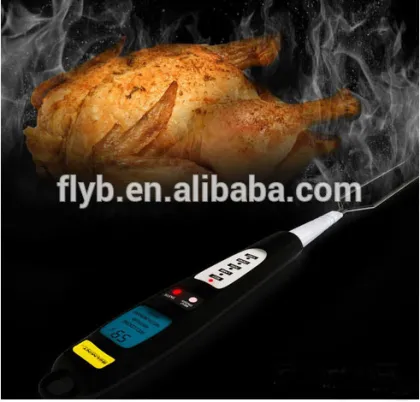 beef/pork/fish/turkey meat thermometer fork with alarm