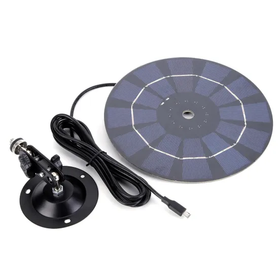 Mini Solar Panel: 2.5W to 5W Round Shape Solar Charger for Mobile Phones, Cameras, and Other Devices with Micro USB Port