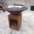 Wholesale Corten Steel barbecue grill outdoor fire pit