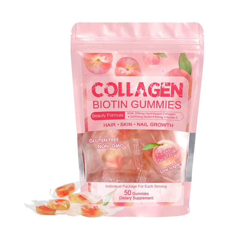 OEM/ODM Vegan Gummies with Vitamin Gummies gluten free collagen hair gummies for Support Body