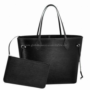 Black EPI leather ladies' handbags, available in various colors and styles