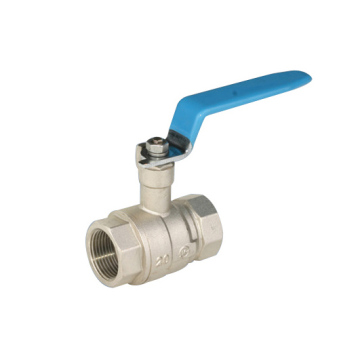 Brass ball valve plated nickel