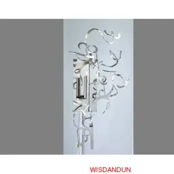 1-Lights Plated Iron Flower with Crystal  Wall Sconces
