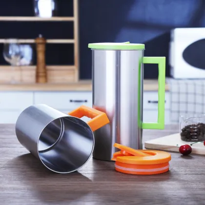 High Quality Stainless Steel Cold Water Kettle 1.6L Travel Tea Kettle with Colorful Lid