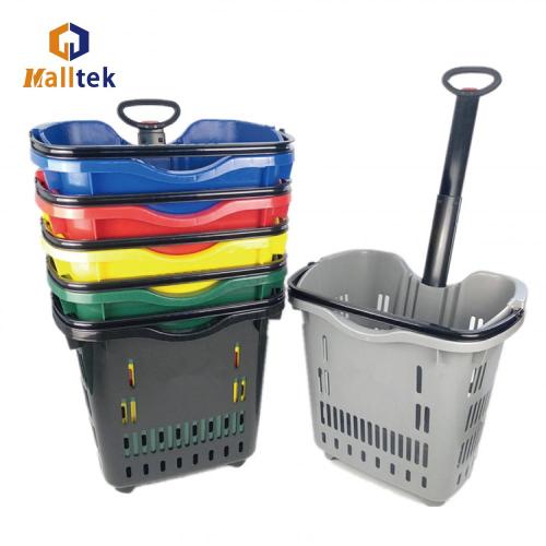 New design large capacity shopping basket trolley