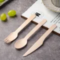Cucchiai, forchette e coltelli in legno biodegradabili