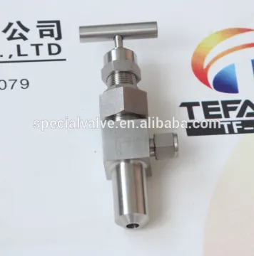 high pressure angle tube to weld end needle valve