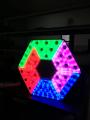 380W sexangle bentuk mimpi warna jubin matriks panel cahaya