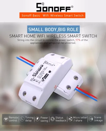 Alibaba Smart Home: Exploring the Sonoff Basic 90V-250V Wi-Fi Wireless Smart Switch