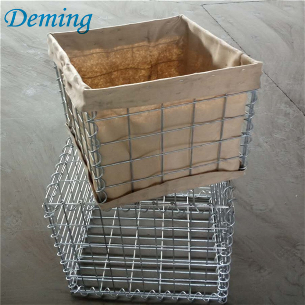 Hot dipped galvanized defence barrier welded Gabion box