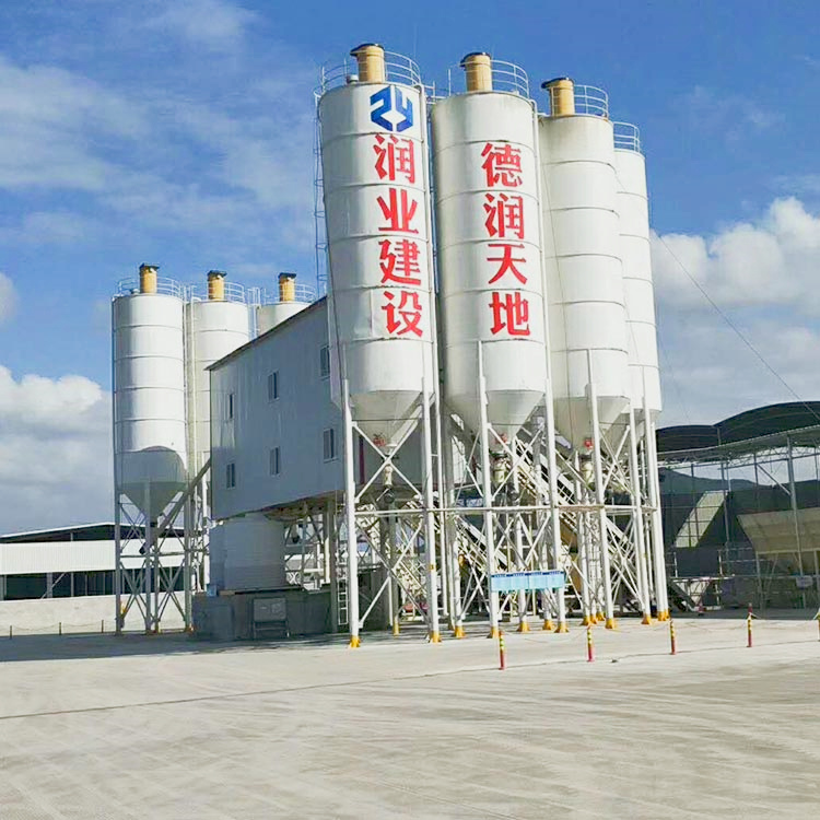 HZS120 stationary ready mixed concrete batching plant