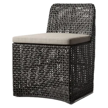 Premium Comfort Eco-Friendly PE Wicker Chair for Outdoor Backyard Deck Use