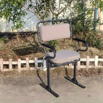 Modern Design Iron Frame Fabric Upholstery Banquet KD Church Chair for Sale