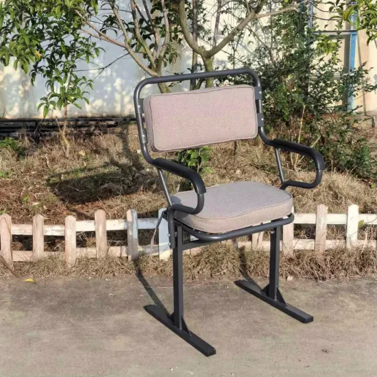 Modern Design Iron Frame Fabric Upholstery Banquet KD Church Chair for Sale