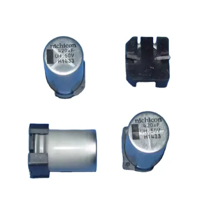 Nichicon Aluminum Organic Polymer Capacitors SMD UH 420uF 50V 12X20mm