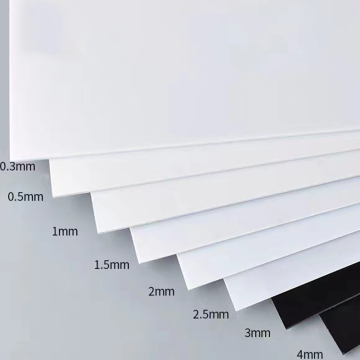 0.5/0.8/1/1.5/2/3/4/5mm White ABS Plastic Sheets for Home DIY and Model Making