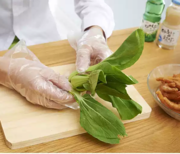Disposable Transparent food grade PE gloves