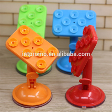 Unique Design 360 Degree Rotation Eight Silicone Sucker Car Mobile Phone Holder for