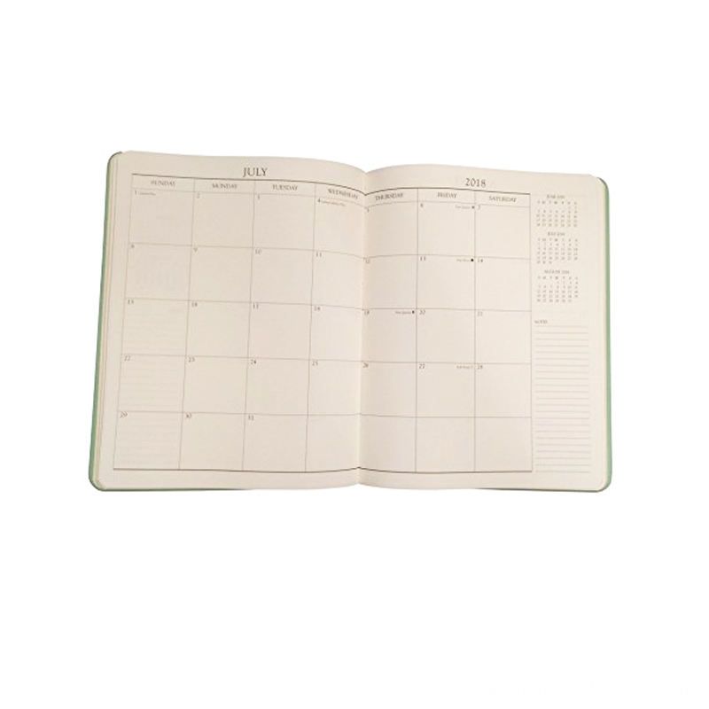 Soft Cover Daily Planner 2018 with Round Corner