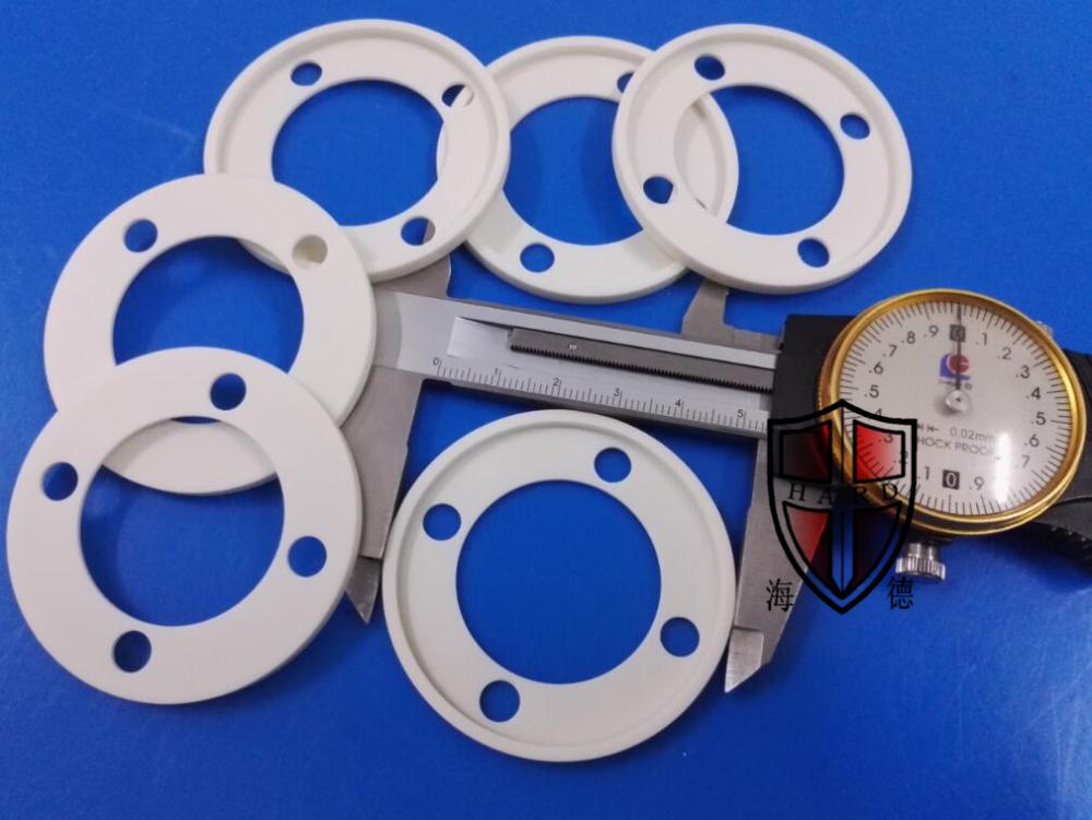 জারা প্রতিরোধের alumina সিরামিক রিং flanges pulley