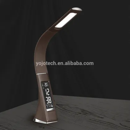 taotronics led desk lamp Touch, Date, Temperature, & Alarm - Flexible Top- Business Brown