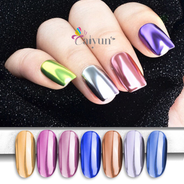 Rose Gold and Silver Metallic Chrome Nail Mirror Powder for Manicure Nail Art Sequins