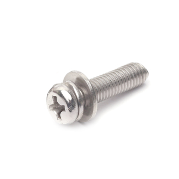 304 Stainless Steel Combination Screws: Including Bolt, Machine Screw, Cross Round Head, Pan Head, and Elastic Pad