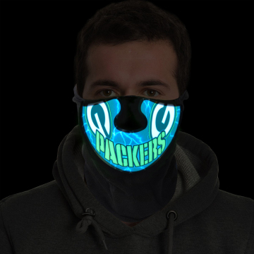 2022 Hot Selling Light-Up Sound-Activated Cosplay Mask for Masquerade Party