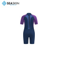 Seaskin Women 3mm Back Zip Shorty Diving Wetsuits