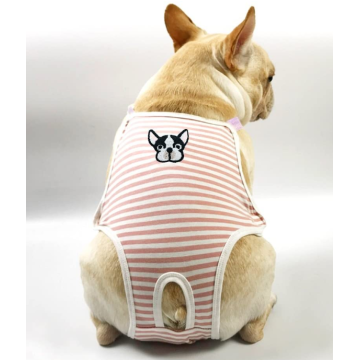 Anjing Kecil Lucu Musim Panas Katun Stripe Sanitasi Pantie