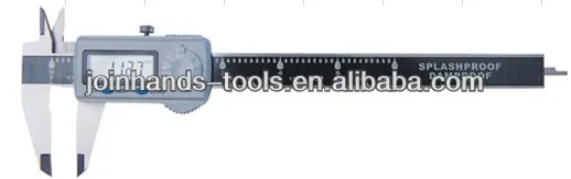 Splash-Proof Digital Calipers Type BG - Size: 0-200/8" Grad 0.01/0.0005"