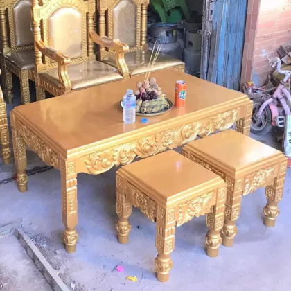 Bailight Pine Wood Farm Wedding Dining Table