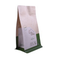 Kompostierbare Folienprägen-kundenspezifischer Block-bodener Kaffeetasche