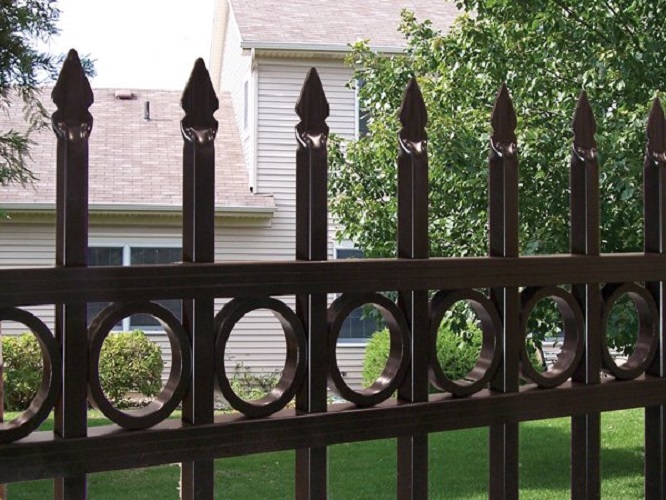 High Security PVC Coated Galvanzied Zinc Steel Fence