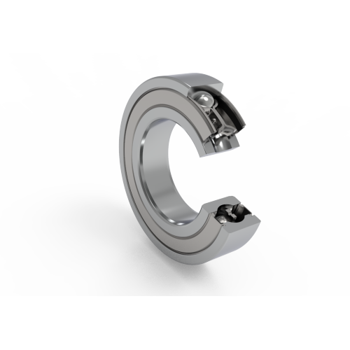 外圈带止动槽和止动环的单列深沟球轴承